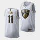 Men's Brooklyn Nets #11 Kyrie Irving White NBA Golden Edition Jersey