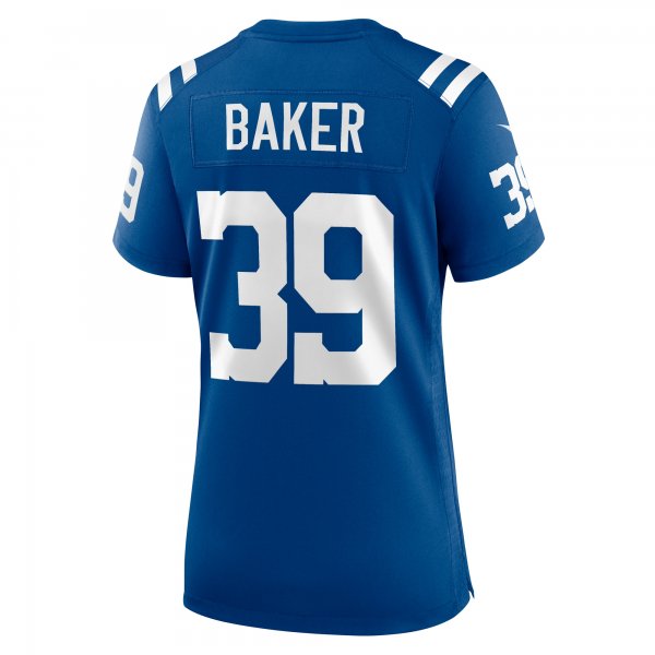 Women's Indianapolis Colts Darrell Baker Jr Nike  Royal Team Game Jersey