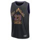 Men's Los Angeles Lakers LeBron James Fanatics Black Fast Break Jersey - City Edition