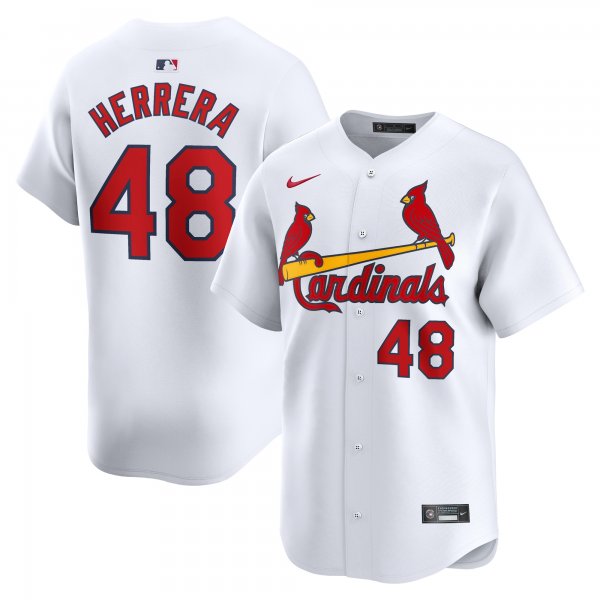 Men's St. Louis Cardinals IvÃÂ¡n Herrera Nike White Home Limited Player Jersey