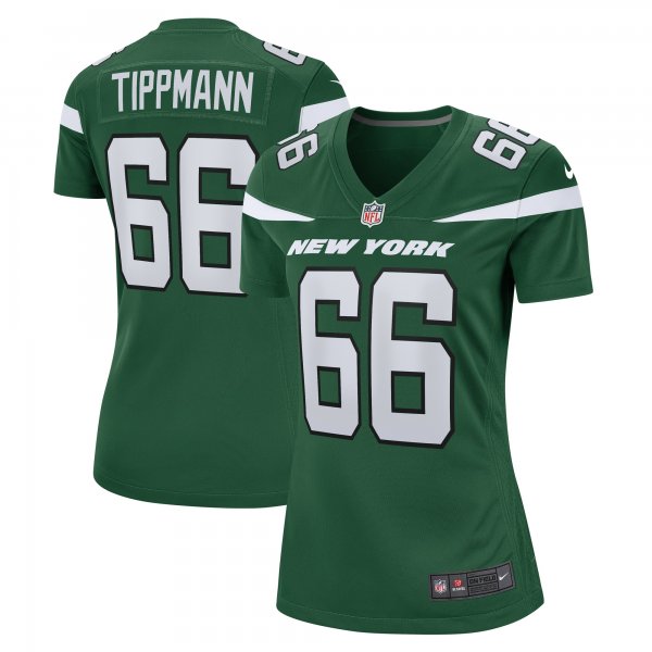 Women's New York Jets Joe Tippmann Nike Gotham Green  Game Jersey