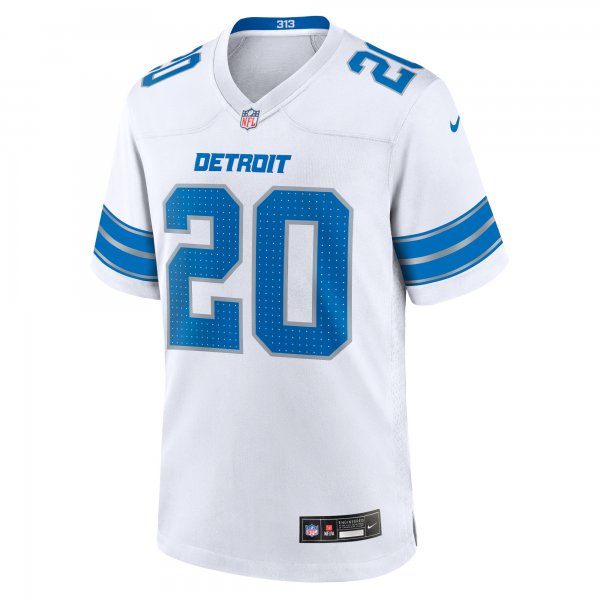 Men's Detroit Lions Barry Sanders Nike White Retired Player Game Jersey