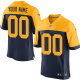 Men's Nike Green Bay Packers Customized Elite Navy Blue Alternate NFL Jersey