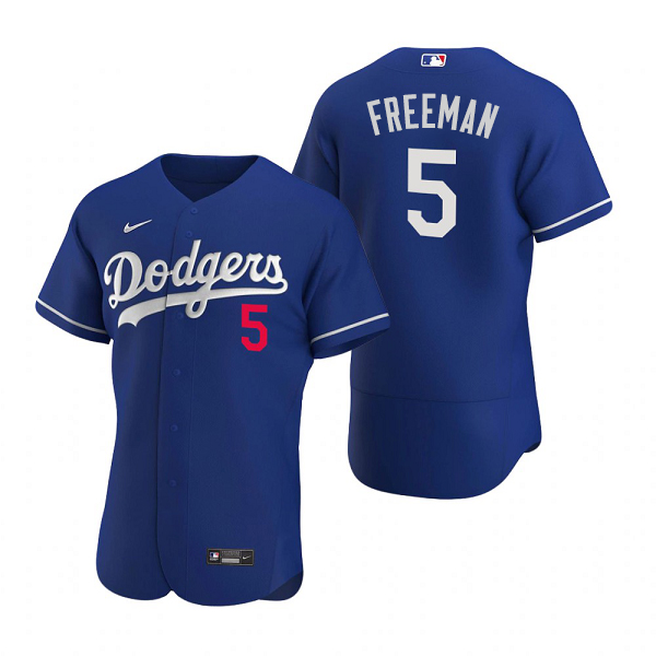 Youth Los Angeles Dodgers #5 Freddie Freeman Nike Royal MLB Flex Base Jersey