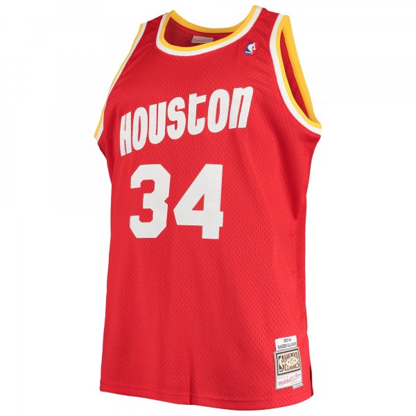 Men's Houston Rockets Hakeem Olajuwon Mitchell & Ness Red 1993/94 Big & Tall Hardwood Classics Swingman Jersey