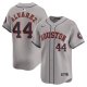 Men's Houston Astros Yordan Alvarez Nike Gray Away Limited Player Jersey