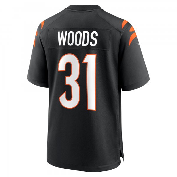 Men's Cincinnati Bengals Ickey Woods Nike Black Retired Player Game Jersey