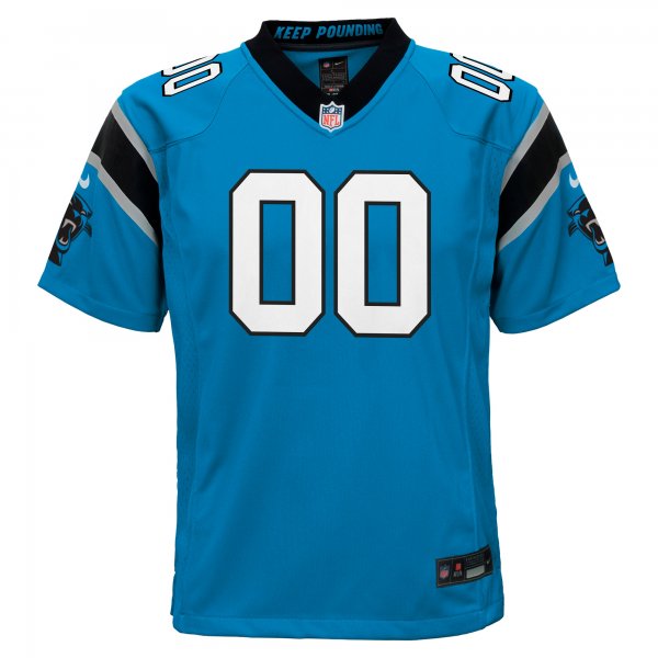 Youth Carolina Panthers  Nike Blue Alternate Custom Game Jersey