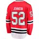 Men's Chicago Blackhawks Reese Johnson Fanatics Red Home Breakaway Player Jersey