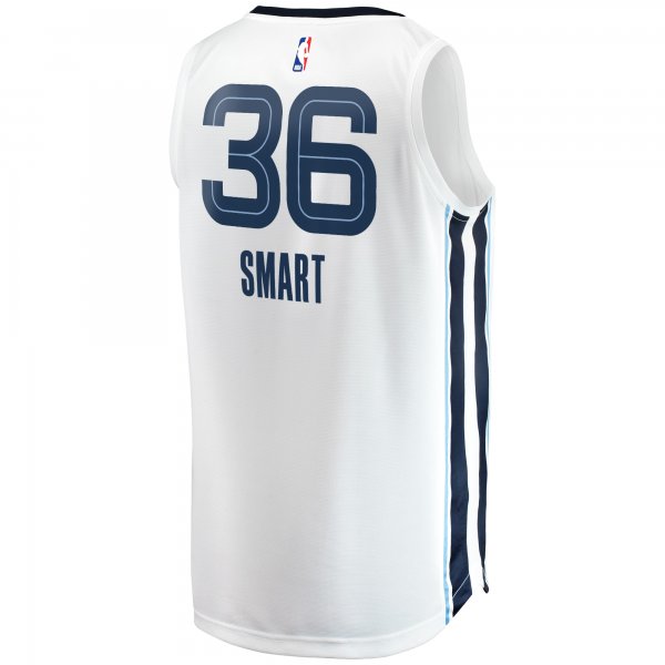 Men's Memphis Grizzlies Marcus Smart Fanatics White Fast Break Player Jersey - Association Edition