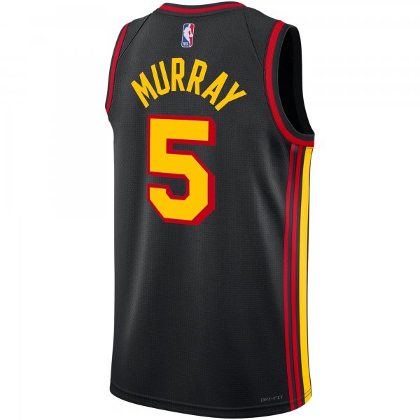 Unisex Atlanta Hawks Dejounte Murray Jordan Brand Black Swingman Jersey - Statement Edition