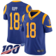 Los Angeles Rams #18 Cooper Kupp Royal Blue Alternate Youth Stitched NFL 100th Season Vapor Limited Jersey