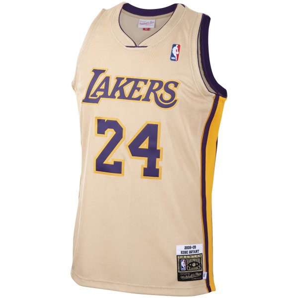 Men's Los Angeles Lakers Kobe Bryant Mitchell & Ness Gold 2008-09 Hardwood Classics Player Jersey