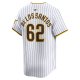 Men's San Diego Padres Enyel De Los Santos Nike White Home Limited Player Jersey