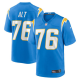 Men's Nike #76 Joe Alt Powder Blue Los Angeles Chargers 2024 NFL Draft First Round Pick Player Limited NFL Jersey