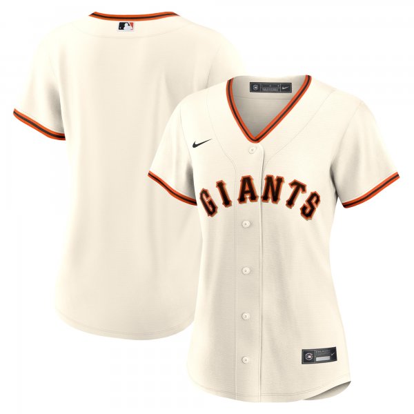 Women's San Francisco Giants Nike Cream Home Blank Replica Jersey