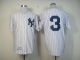 Mitchell And Ness 1929 New York Yankees #3 Babe Ruth White Throwback Stitched MLB Jersey