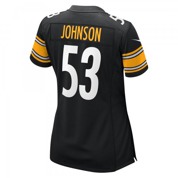 Women's Pittsburgh Steelers Kyron Johnson Nike  Black  Game Jersey