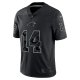 Men's Carolina Panthers Sam Darnold Nike Black RFLCTV Limited Jersey