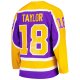 Men's Los Angeles Kings Dave Taylor Mitchell & Ness Purple  1980/81 Blue Line Player Jersey