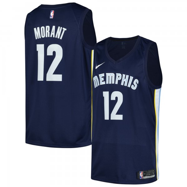 Men's Memphis Grizzlies Ja Morant Nike Navy Swingman Player Jersey - Icon Edition