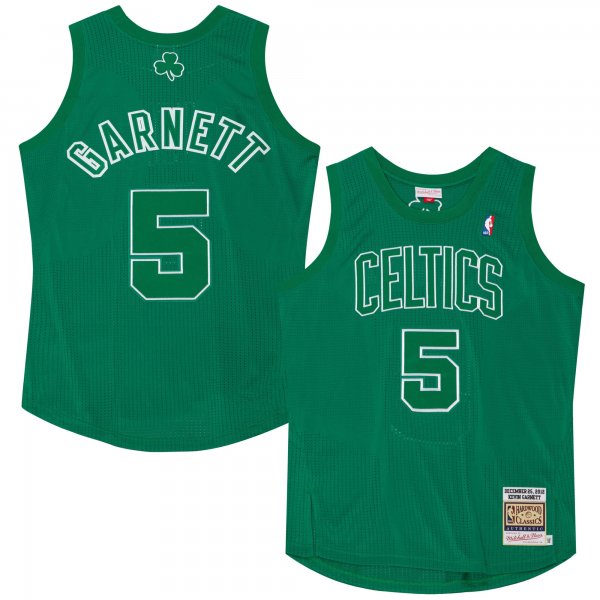 Men's Boston Celtics Kevin Garnett Mitchell & Ness Kelly Green 2012 Player Jersey