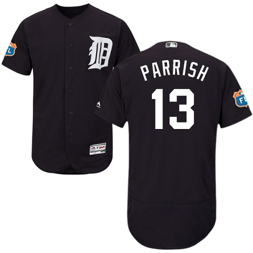 Detroit Tigers #13 Lance Parrish Navy Blue Flexbase Collection Stitched MLB Jersey