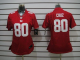 Nike New York Giants #80 Victor Cruz Red Alternate Women's Stitched NFL Limited Jersey