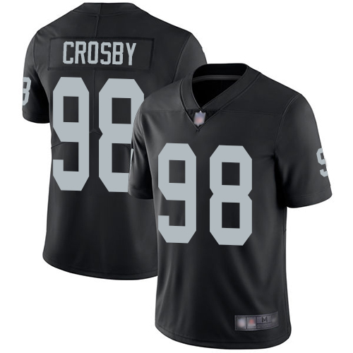 Youth Nike Las Vegas Raiders#98 Maxx Crosby Limited Black Home Vapor Untouchable NFL Jersey