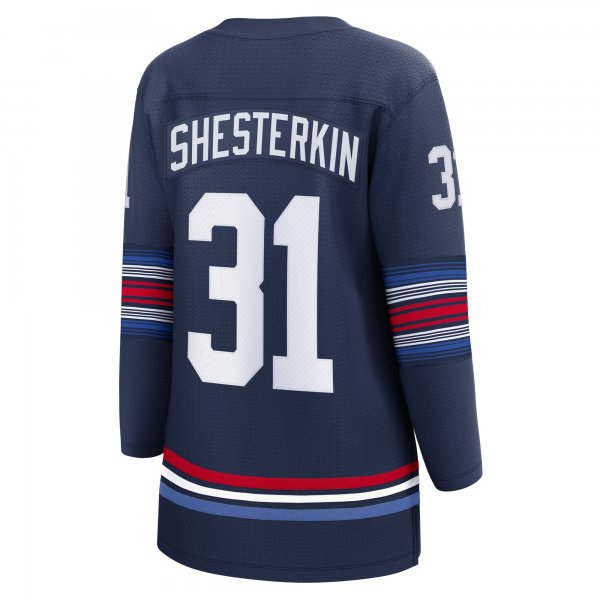 Women's New York Rangers Igor Shesterkin Fanatics Navy Alternate Premier Breakaway Player Jersey