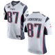 Nike New England Patriots #87 Rob Gronkowski White With C Patch Youth Stitched NFL New Elite Jersey