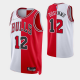 Men's Chicago Bulls Ayo Dosunmu #12 2021-22 Red White Split Edition NBA Jersey