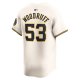 Men's Milwaukee Brewers Brandon Woodruff Nike Cream Home Limited Player Jersey