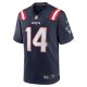 Men's New England Patriots Tristan Vizcaino Nike Navy Home Game Player Jersey