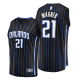 Men's Orlando Magic #21 Franz Wagner 2021 NBA Draft 1st Round Pick No.2 Replica Black Jersey