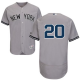 New York Yankees #20 Jorge Posada Grey Flexbase Collection Stitched MLB Jersey