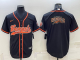 Men's Cincinnati Bengals Blank Black Stitched Baseball Cool Base Jersey