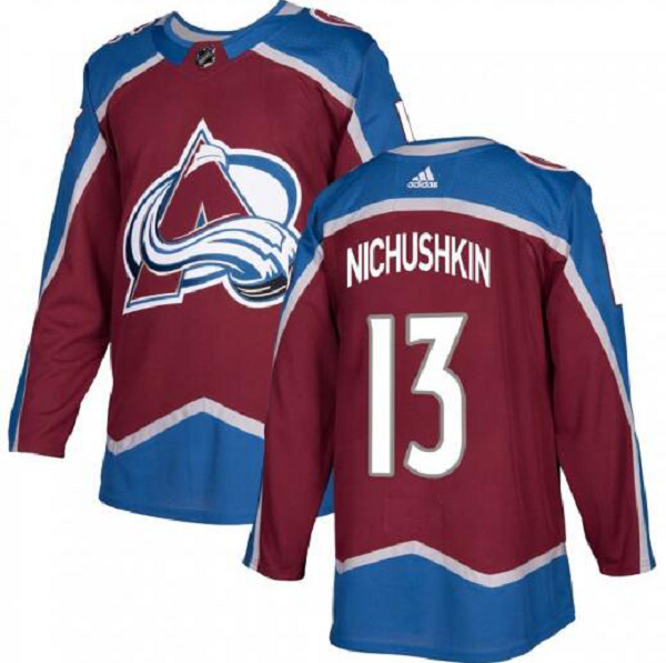 Men's Colorado Avalanche #13 Valeri Nichushkin Adidas Prime green NHL Hockey Jersey