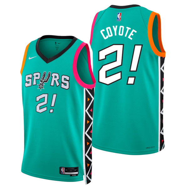 Men's San Antonio Spurs Nike 2022 City Edition Coyote Swingman Jersey