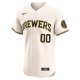 Men's Milwaukee Brewers Nike Cream Home Elite Pick-A-Player Retired Roster Jersey