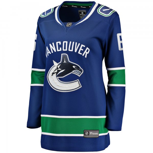 Women's Vancouver Canucks Brock Boeser Fanatics Blue Home Breakaway Player Jersey