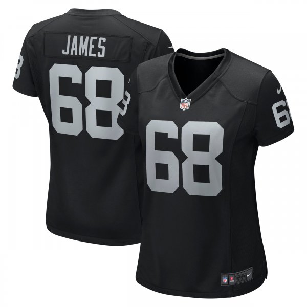 Women's Las Vegas Raiders Andre James Nike Black Game Jersey