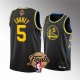 Men's Golden State Warriors #5 Kevon Looney Black 2022 Finals Stitched NBA Jersey