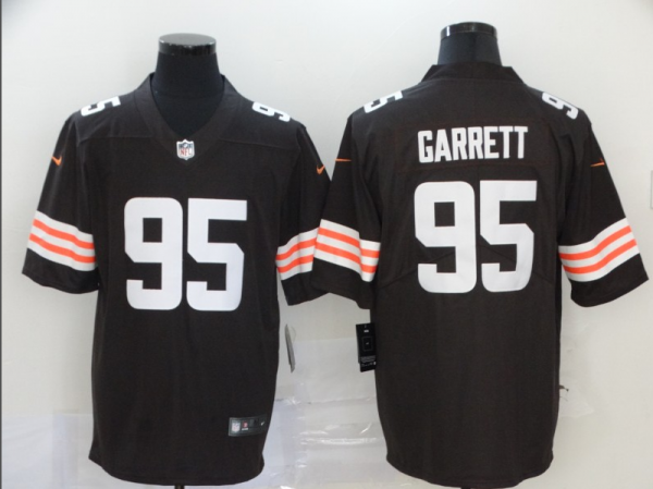 Men's Cleveland Browns #95 Brown Myles Garrett Jersey