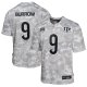 Youth Cincinnati Bengals #9 Joe Burrow Nike Arctic Camo 2024 Salute to Service Game Jersey