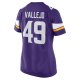 Women's Minnesota Vikings Tanner Vallejo Nike Purple Team Game Jersey