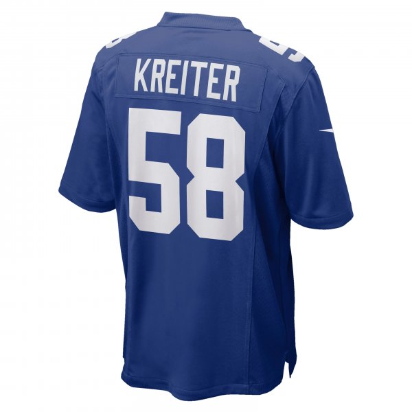 Men's New York Giants Casey Kreiter Nike Royal Game Jersey