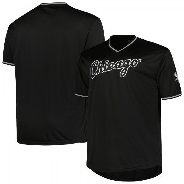 Men's Chicago White Sox Profile Black Big & Tall Pop Fashion Jersey