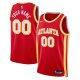 Unisex Atlanta Hawks Nike Red Swingman Custom Jersey - Icon Edition