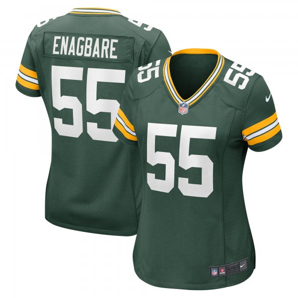 Women's Green Bay Packers Kingsley Enagbare Nike Green Player Game Jersey